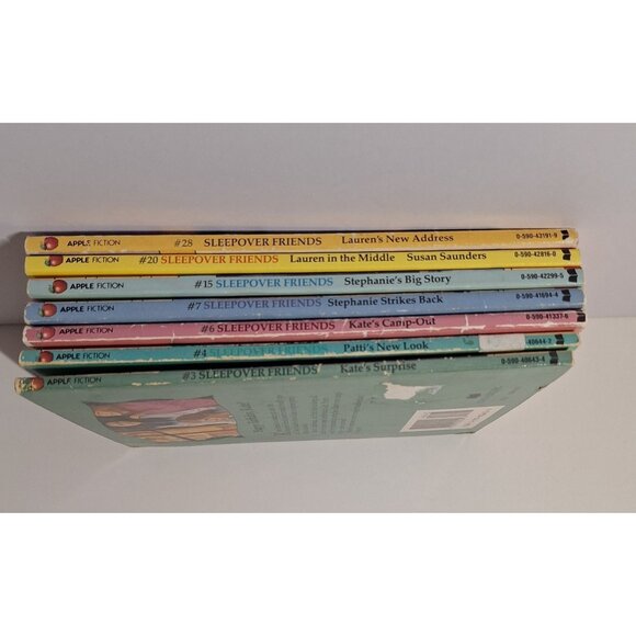 7 Sleepover Friends Book Lot Susan Saunders #s 3 4 6 7 15 20 28 Vintage READ - Picture 3 of 7